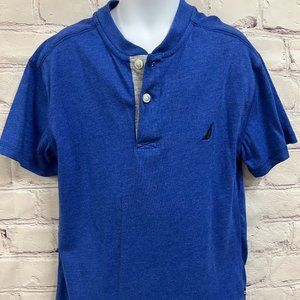 Boys Nautica Henley Short Sleeved T-shirt